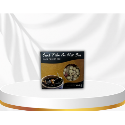 CANH TIỀM GÀ HẠT SEN 100G || SOUP OF CHICKEN STEWED WITH LOTUS SEEDS 100G